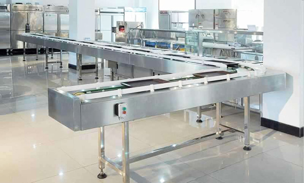 圆带式餐具回收机
