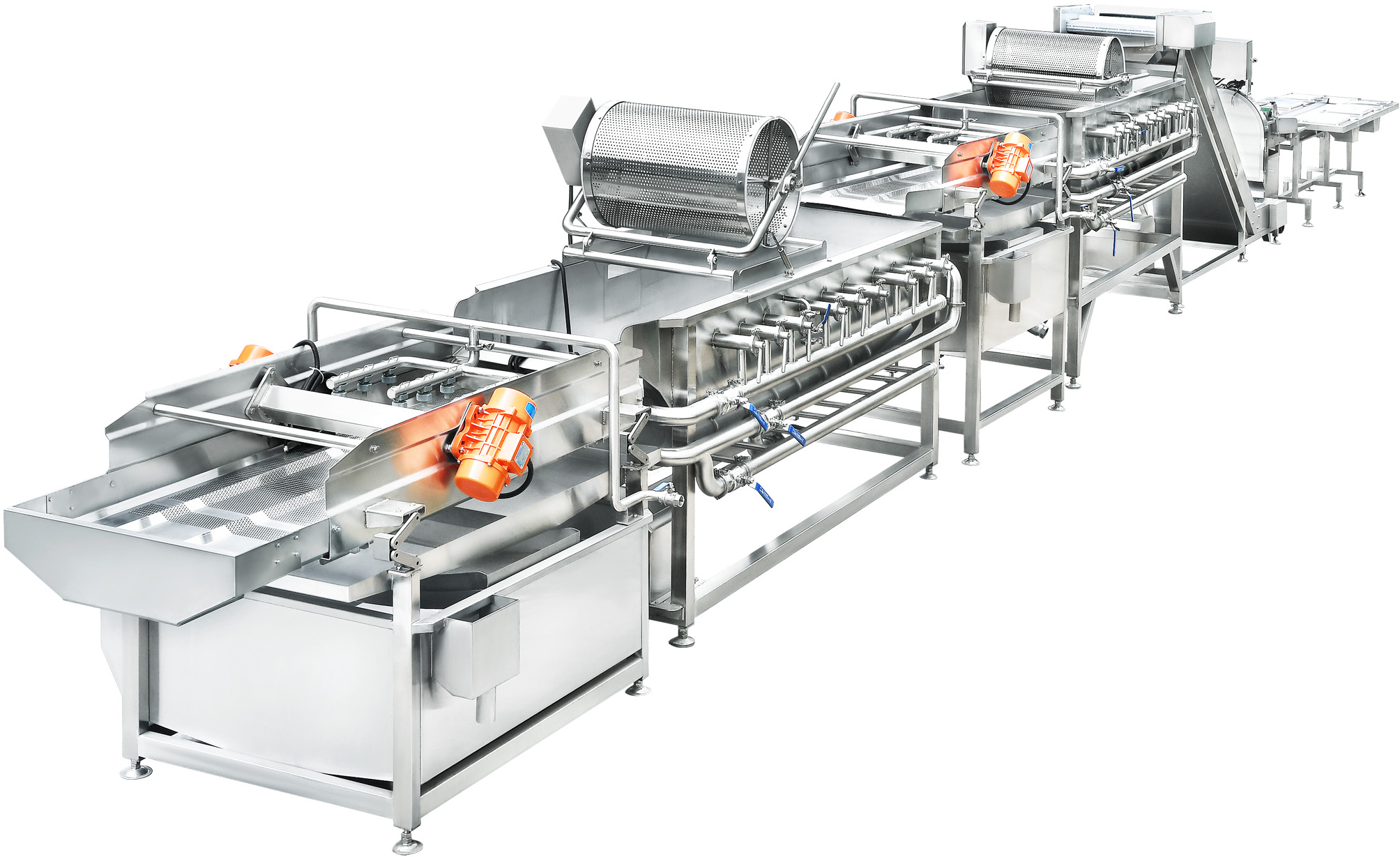 大型全自动叶菜净菜加工清洗线