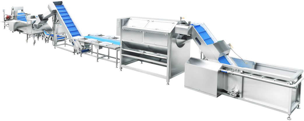 大型全自动连续式根茎类清洗加工线