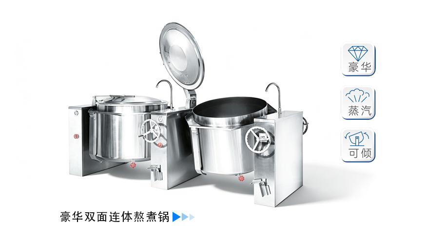 豪华双面联体熬煮锅