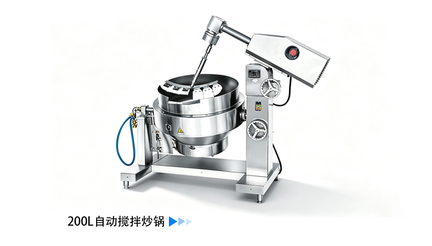 200L自动搅拌炒锅