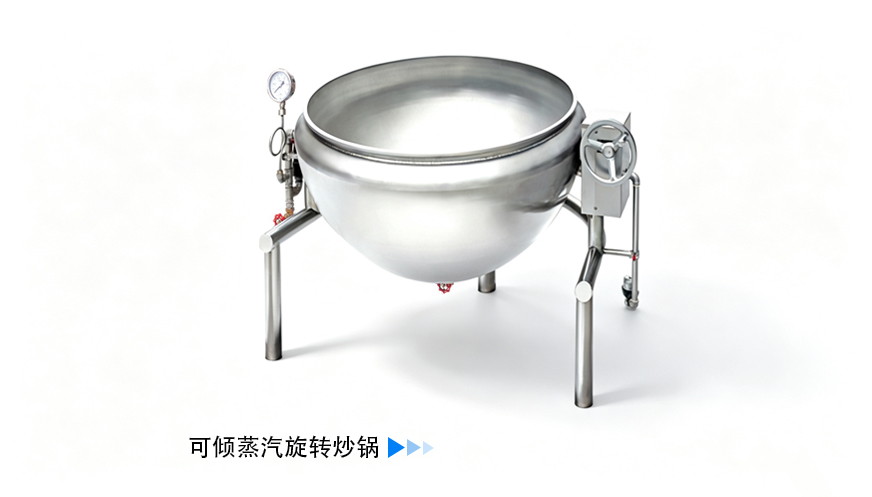 可倾蒸汽旋转炒锅