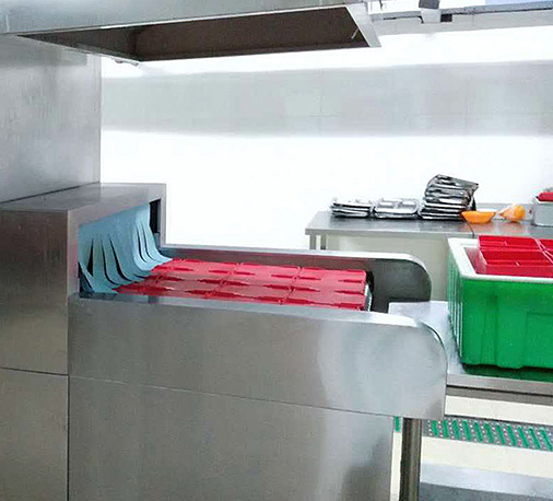 南京大学食堂中央厨房自动洗碗机-翔鹰中央厨房设备江苏案例