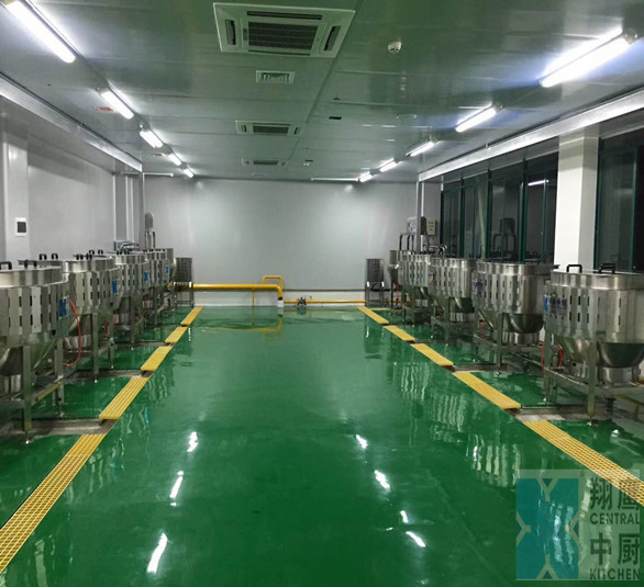 广州七十二街后勤加工中心-翔鹰中央厨房设备广东案例