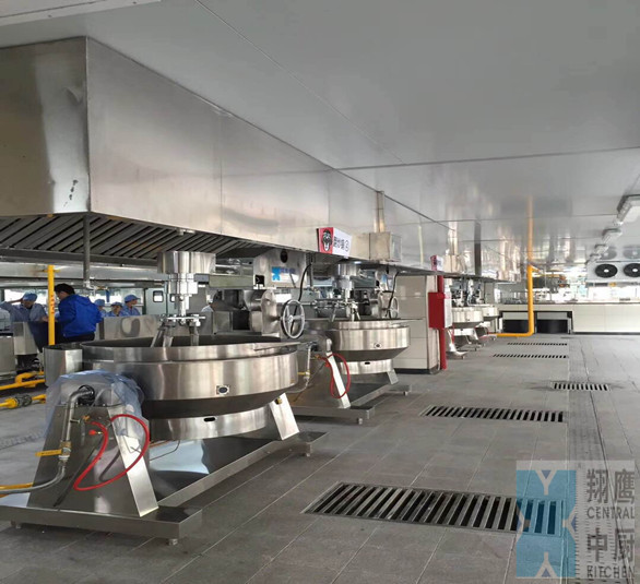 广州七十二街后勤加工中心-翔鹰中央厨房设备广东案例