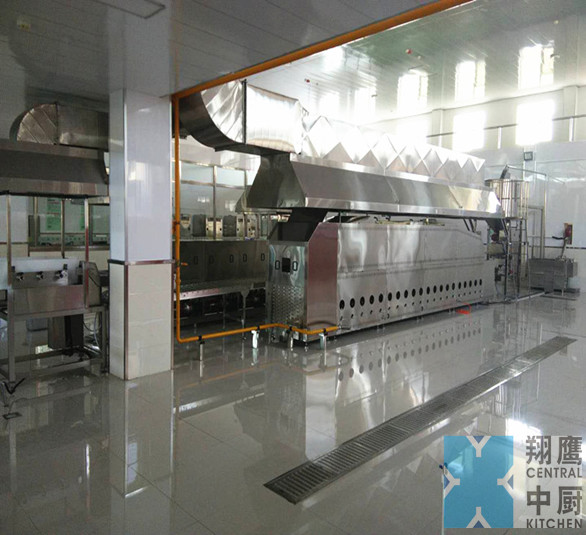 中韩合资青岛亿康源配餐 - 翔鹰中央厨房设备山东案例