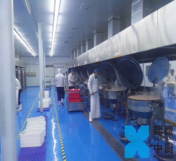 河南阿衡餐饮管理有限公司-翔鹰中央厨房设备河南案例