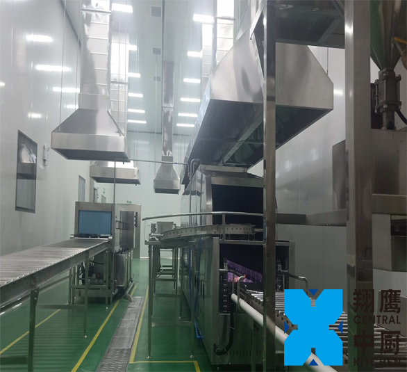 甘肃省大型中央厨房——甘肃紫金，翔鹰中央厨房设备甘肃案例