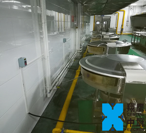 甘肃省大型中央厨房——甘肃紫金，翔鹰中央厨房设备甘肃案例